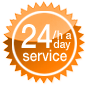24/a day service